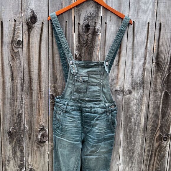 Free People Washed Denim Overall Womens Size 24 - Picture 9 of 11